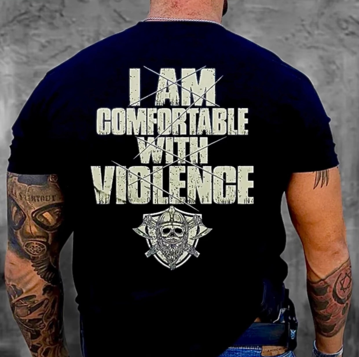 I AM COMFORTABLE WITH VIOLENCE